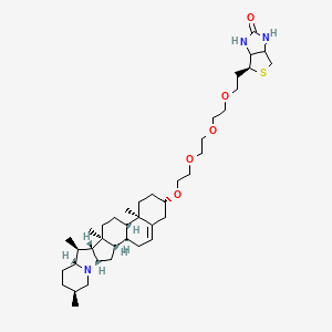 molecular formula C40H65N3O5S B13848004 3-(11-Biotinyl-3,6,9-trioxaundecoxy)solanidine 