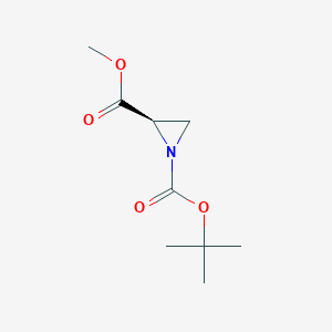 B1384801 (R)-1-tert-Butyl 2-methyl aziridine-1,2-dicarboxylate CAS No. 1239355-46-4