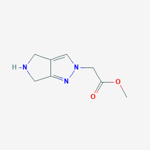 methyl 2-(5,6-dihydro-4H-pyrrolo[3,4-c]pyrazol-2-yl)acetate