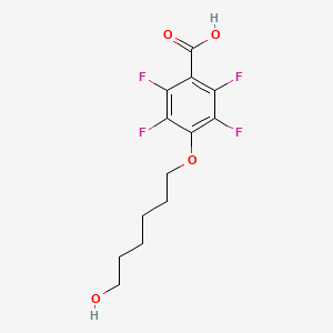 molecular formula C13H14F4O4 B1384803 2,3,5,6-四氟-4-(6-羟基己氧基)苯甲酸 CAS No. 1017789-70-6