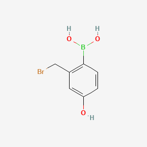 (4-Hydroxy-2-bromomethylphenyl)boronic Acid