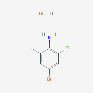 molecular formula C7H8Br2ClN B13848106 4-Bromo-2-chloro-6-methylbenzenamine hydrobromide CAS No. 877149-11-6