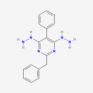 molecular formula C17H18N6 B13848130 (2-Benzyl-6-hydrazinyl-5-phenylpyrimidin-4-yl)hydrazine 