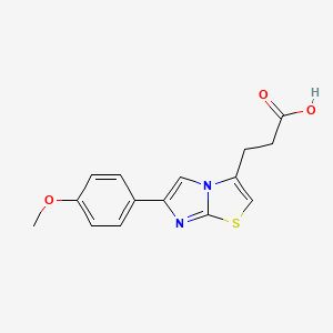 3-[6-(4-Methoxyphenyl)imidazo[2,1-b][1,3]thiazol-3-yl]propanoic acid