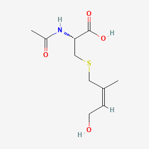 molecular formula C10H17NO4S B13848191 N-Acetyl-S-(4-hydroxy-2-methyl-2-cis-buten-1-yl)-L-cysteine 