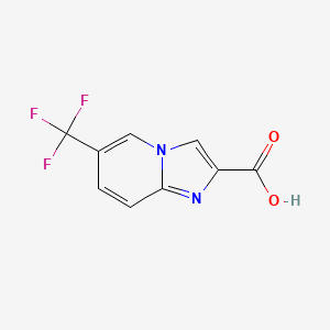 molecular formula C9H5F3N2O2 B1384826 6-(Trifluoromethyl)imidazo[1,2-a]pyridine-2-carboxylic acid CAS No. 1018828-69-7
