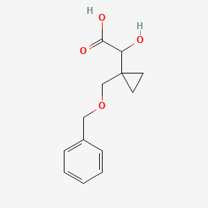 molecular formula C13H16O4 B13848279 2-Hydroxy-2-(1-(hydroxymethyl)cyclopropyl)acetic Acid Benzyl Ester 