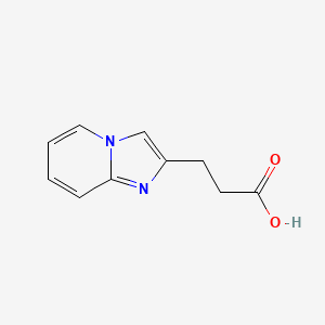 molecular formula C10H10N2O2 B1384831 3-咪唑并[1,2-a]吡啶-2-基丙酸 CAS No. 887405-28-9