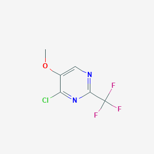 molecular formula C6H4ClF3N2O B1384839 4-Chloro-5-methoxy-2-(trifluoromethyl)pyrimidine CAS No. 808770-41-4