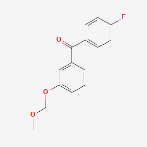 molecular formula C15H13FO3 B1384849 （4-氟苯基）[3-（甲氧基甲氧基）苯基]甲苯酮 CAS No. 915923-61-4