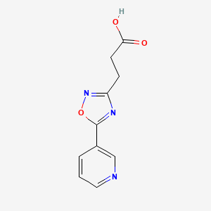 3-(5-(Pyridin-3-yl)-1,2,4-oxadiazol-3-yl)propanoic acid