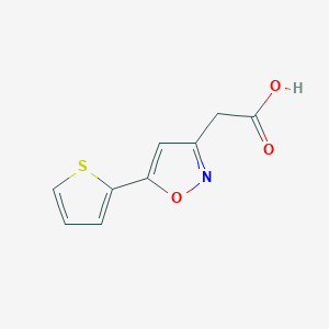 [5-(2-Thienyl)isoxazol-3-yl]acetic acid
