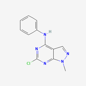 6-Chloro-1-methyl-N-phenyl-1H-pyrazolo[3,4-d]pyrimidin-4-amine
