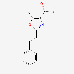 5-Methyl-2-(2-phenylethyl)-1,3-oxazole-4-carboxylic acid