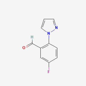 5-Fluoro-2-(1H-pyrazol-1-yl)benzaldehyde