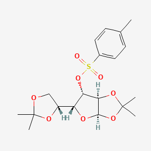 [(3aR,5R,6S,6aR)-5-[(4R)-2,2-dimethyl-1,3-dioxolan-4-yl]-2,2-dimethyl-3a,5,6,6a-tetrahydrofuro[2,3-d][1,3]dioxol-6-yl] 4-methylbenzenesulfonate