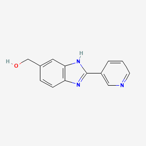 (2-pyridin-3-yl-3H-benzimidazol-5-yl)methanol