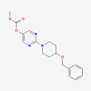 2-(4-(benzyloxy)piperidin-1-yl)pyrimidin-5-yl Methyl Carbonate