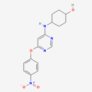 4-[6-(4-Nitro-phenoxy)-pyrimidin-4-ylamino]-cyclohexanol