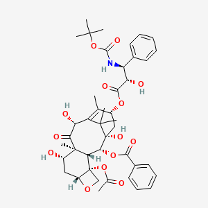 [(1S,2R,3R,4R,7R,9S,10S,12R,15R)-4-acetyloxy-1,9,12-trihydroxy-15-[(2S,3S)-2-hydroxy-3-[(2-methylpropan-2-yl)oxycarbonylamino]-3-phenylpropanoyl]oxy-10,14,17,17-tetramethyl-11-oxo-6-oxatetracyclo[11.3.1.03,10.04,7]heptadec-13-en-2-yl] benzoate