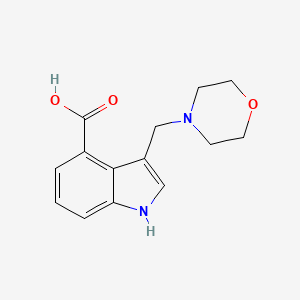 molecular formula C14H16N2O3 B1384870 3-(morpholin-4-ylmethyl)-1H-indole-4-carboxylic acid CAS No. 1081130-47-3