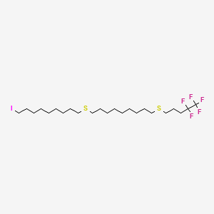 1-(9-Iodononylsulfanyl)-9-(4,4,5,5,5-pentafluoropentylsulfanyl)nonane