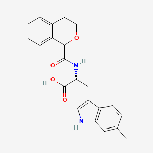 (2R)-2-(Isochromane-1-carbonylamino)-3-(6-methyl-1H-indol-3-yl)propanoic Acid