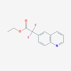 molecular formula C13H11F2NO2 B1384878 Ethyl 2,2-difluoro-2-(quinolin-6-yl)acetate CAS No. 943541-40-0
