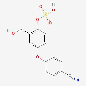 [4-(4-cyanophenoxy)-2-(hydroxymethyl)phenyl] hydrogen sulfate