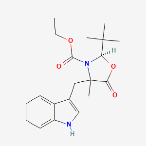 (2S,4S)-2-(Tert-butyl)-3-(ethoxycarbonyl)-4-(indol-3-YL-methyl]-4-methyl-1,3-oxazolidin-5-one