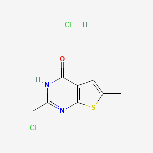 2-(Chloromethyl)-6-methylthieno[2,3-d]pyrimidin-4(3H)-one Hydrochloride