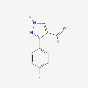 3-(4-fluorophenyl)-1-methyl-1H-pyrazole-4-carbaldehyde
