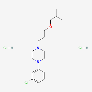 molecular formula C17H29Cl3N2O B13848864 3-[4-(3-Chlorophenyl)piperazin-1-yl]propyl Isobutyl Ether Dihydrochloride 