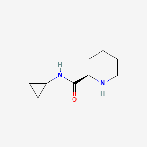 molecular formula C9H16N2O B1384887 (2R)-N-cyclopropylpiperidine-2-carboxamide CAS No. 1073555-67-5
