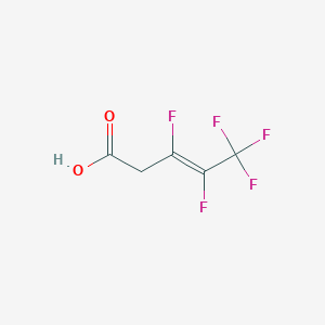 molecular formula C5H3F5O2 B1384895 (E)-3,4,5,5,5-pentafluoropent-3-enoic acid CAS No. 53841-58-0