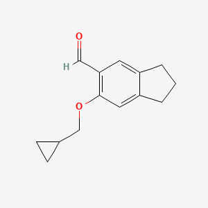6-(Cyclopropylmethoxy)-5-indanecarbaldehyde