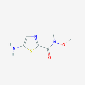 5-amino-N-methoxy-N-methyl-1,3-thiazole-2-carboxamide