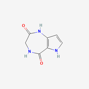 molecular formula C7H7N3O2 B1384897 1,3,4,6-Tetrahydropyrrolo[3,2-e]-[1,4]diazepine-2,5-dione CAS No. 1099597-10-0