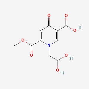 1-(2,2-Dihydroxyethyl)-6-(methoxycarbonyl)-4-oxo-1,4-dihydropyridine-3-carboxylic Acid