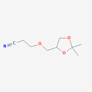 3-[(2,2-Dimethyl-[1,3]dioxolan-4-yl)methoxy]propionitrile