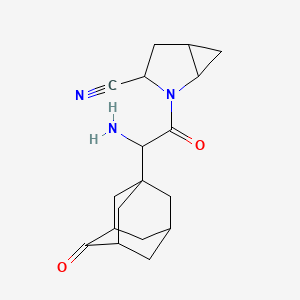 2-[2-Amino-2-(4-oxo-1-adamantyl)acetyl]-2-azabicyclo[3.1.0]hexane-3-carbonitrile