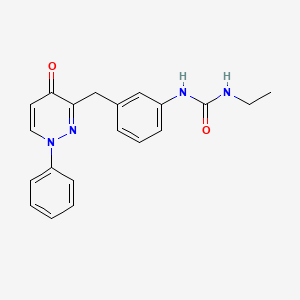 1-Ethyl-3-{3-[(4-oxo-1-phenyl-1,4-dihydropyridazin-3-yl)methyl]phenyl}urea