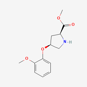 Methyl (2S,4S)-4-(2-methoxyphenoxy)-2-pyrrolidinecarboxylate