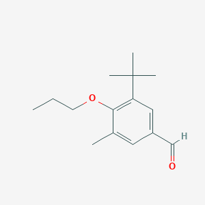 3-(tert-Butyl)-5-methyl-4-propoxybenzaldehyde