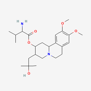 3-(2-Hydroxy-2-methylpropyl)-9,10-dimethoxy-2,3,4,6,7,11b-hexahydro-1H-pyrido[2,1-a]isoquinolin-2-yl 2-amino-3-methylbutanoate