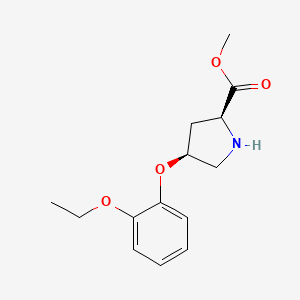 Methyl (2S,4S)-4-(2-ethoxyphenoxy)-2-pyrrolidinecarboxylate