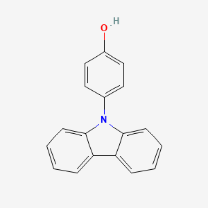 molecular formula C18H13NO B13849038 N-(4-hydroxyphenyl)carbazole 