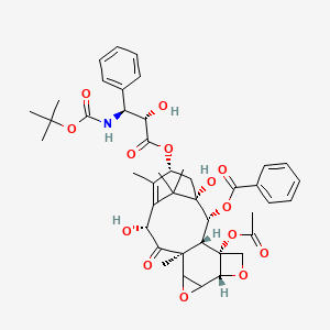 molecular formula C43H51NO14 B13849046 7-O-(Triethylsilyl-2-debenzoyl-4-desacetyl-hexahydrobaccatin III 