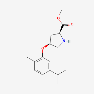 Methyl (2S,4S)-4-(5-isopropyl-2-methylphenoxy)-2-pyrrolidinecarboxylate