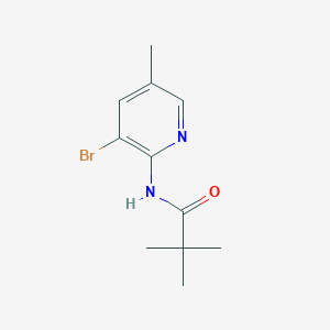 molecular formula C11H15BrN2O B13849050 N-(3-bromo-5-methylpyridin-2-yl)pivalamide 